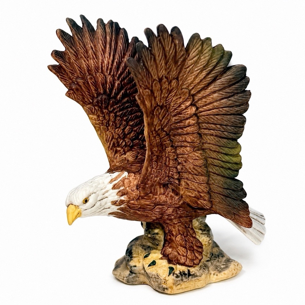 VTG David Grossman Design American Bald Eagle Figurine Soaring Bird of Prey 4"